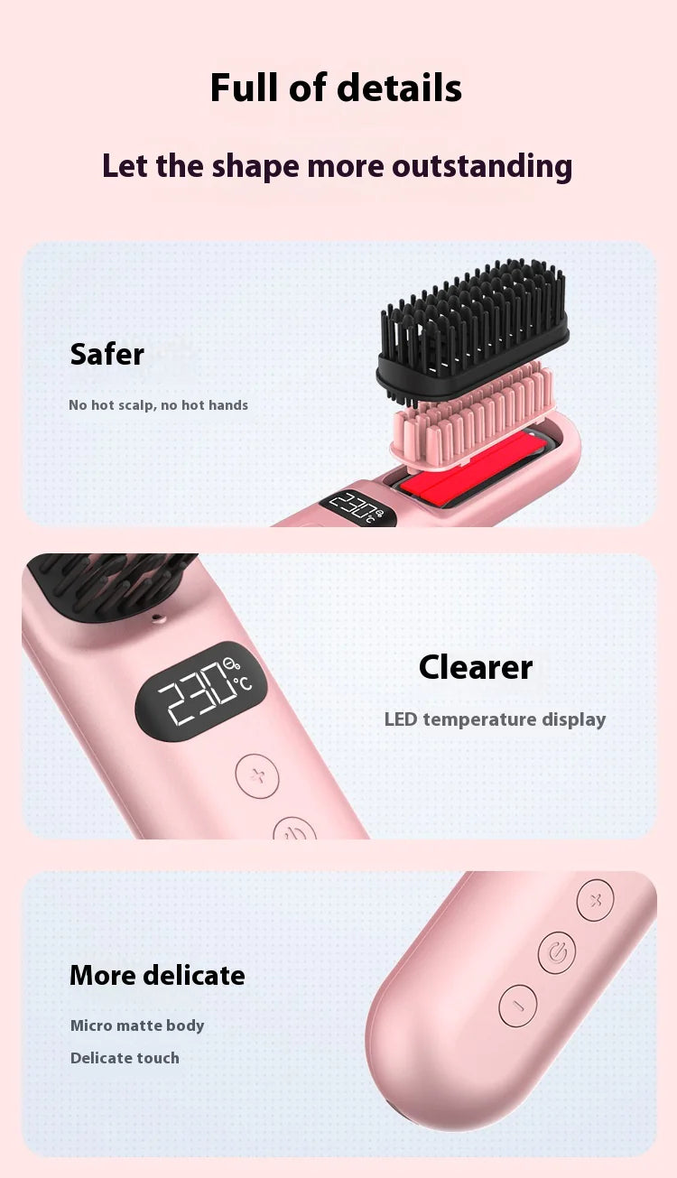 Portable Anion Straight Comb