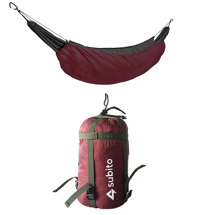 High Quality Outdoor Camping Warm Cover Cotton Hammock Maroon Asteria