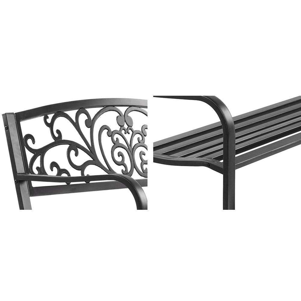 Gardeon Outdoor Garden Bench Seat Steel Outdoor Furniture 3 Seater Ozdingo