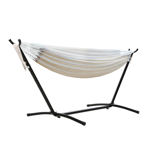 Gardeon Hammock Bed Camping Chair Outdoor Lounge Single Cotton with Ozdingo