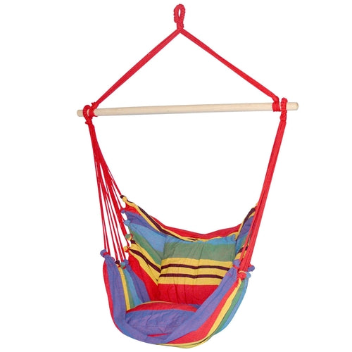 Gardeon Hammock Chair Outdoor Camping Hanging Hammocks Cushion Pillow Ozdingo
