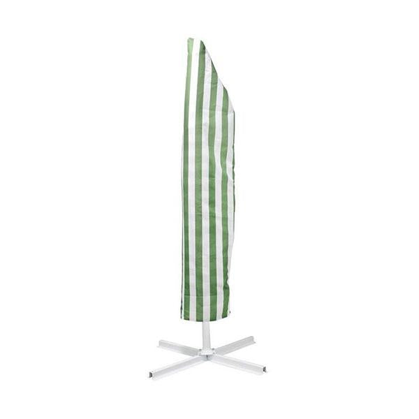 Striped Outdoor Umbrella For Garden Patio Green And White Stripe Amethyst Hera