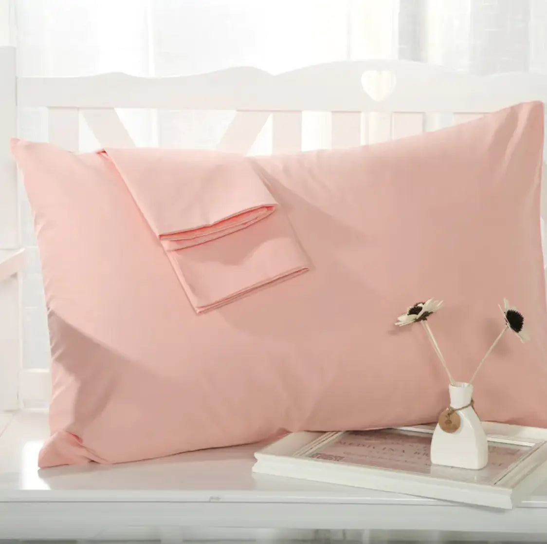 Students' Pure Color Cotton Pillowcase