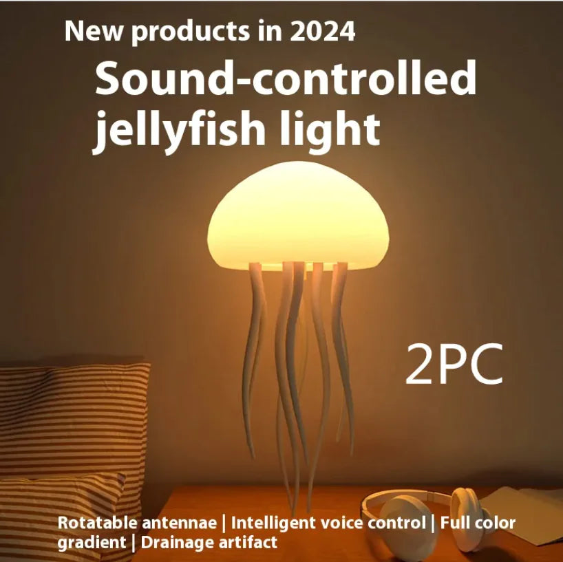 LED Jellyfish Mood Lamp - Smart Bedside Light