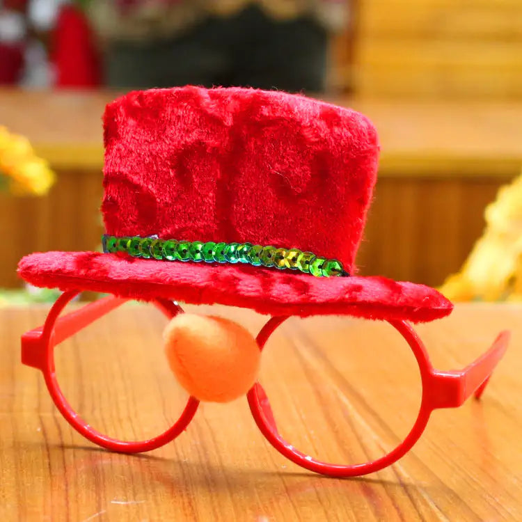 Festive Santa Glasses for Christmas