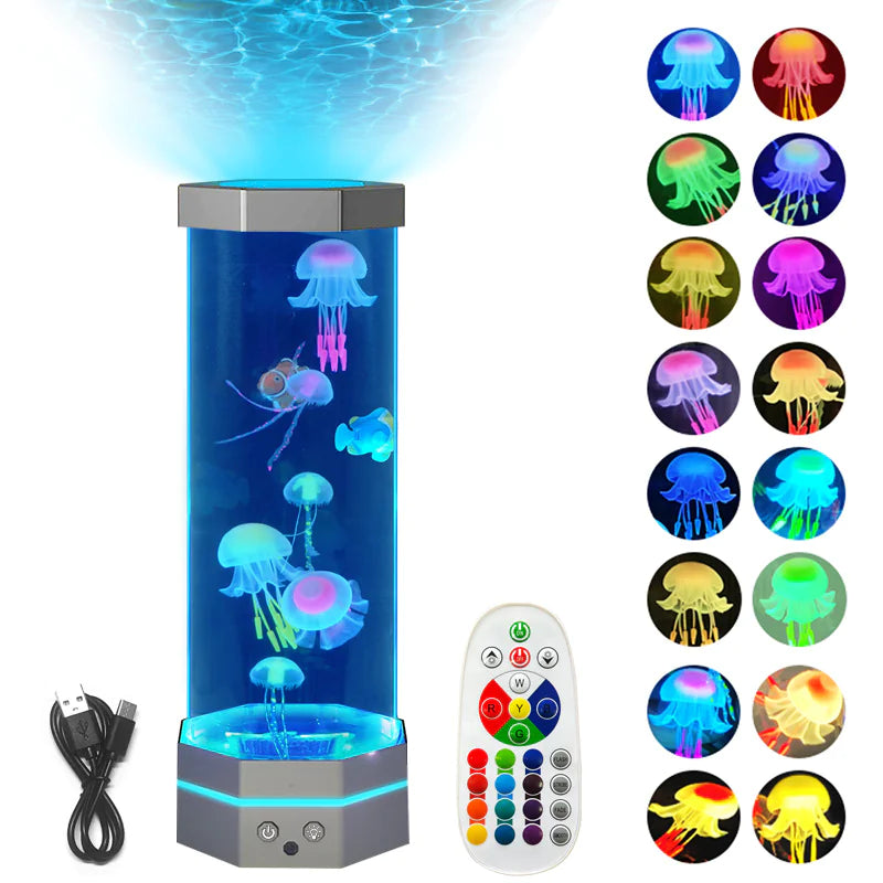 Color Changing Jellyfish Lava Lamp