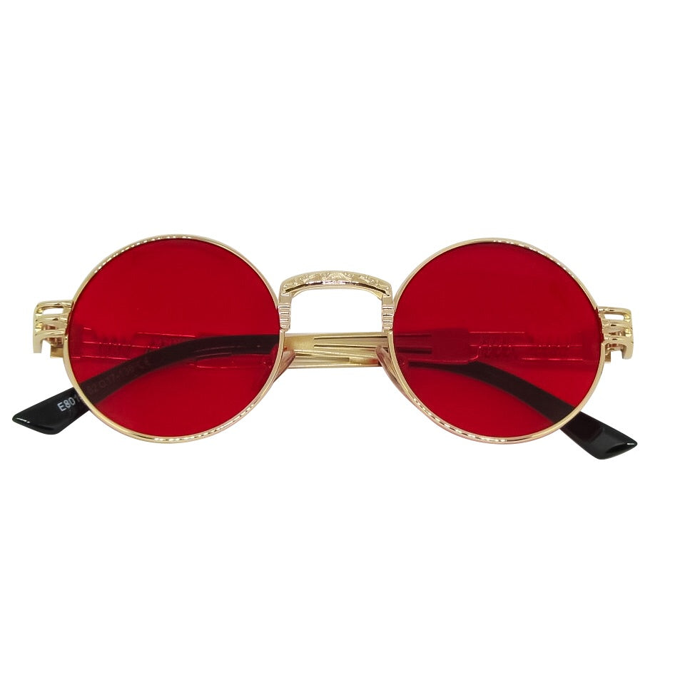 Red x Gold Sunglasses Blue Deianeira