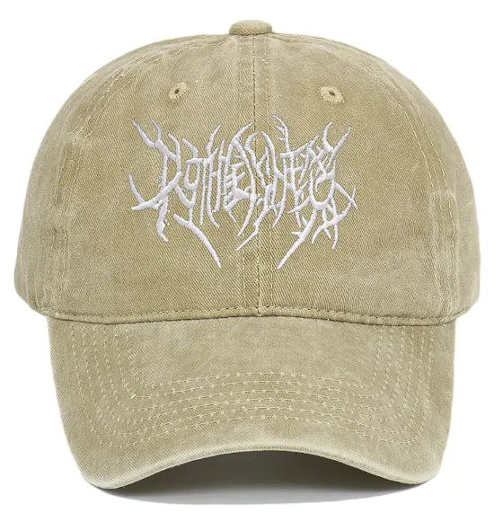 Retro Washed Baseball Cap Embroidered Hat