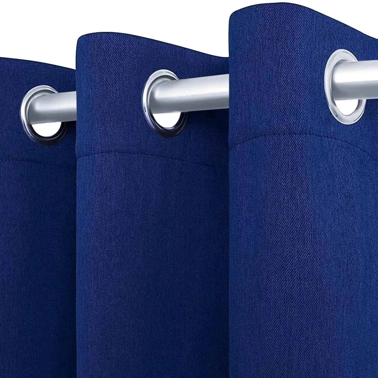 Blackout Curtains for Bedroom Pack of 2 Navy Blue 52x63 inch Blind Off