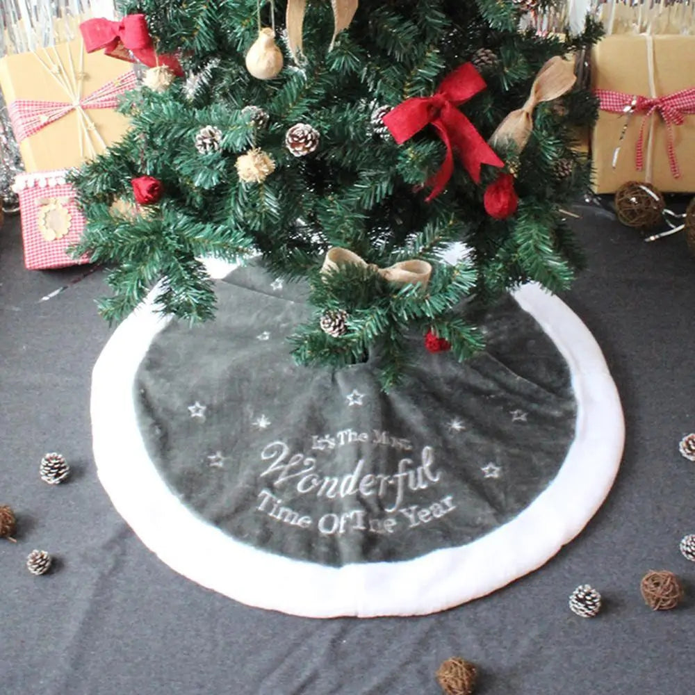 Fur Christmas Tree Skirt